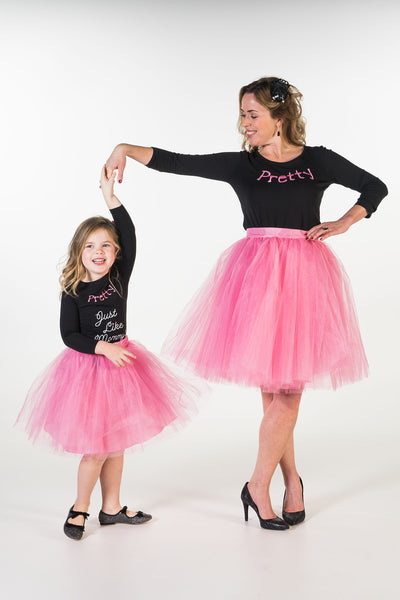 Tutu skirts for mother and daughter top