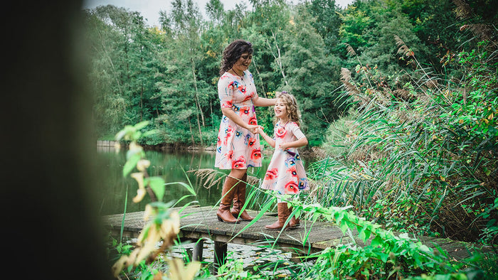 Twinning jurken moeder dochter kleding- matching dresses by Just Like Mommy 'z