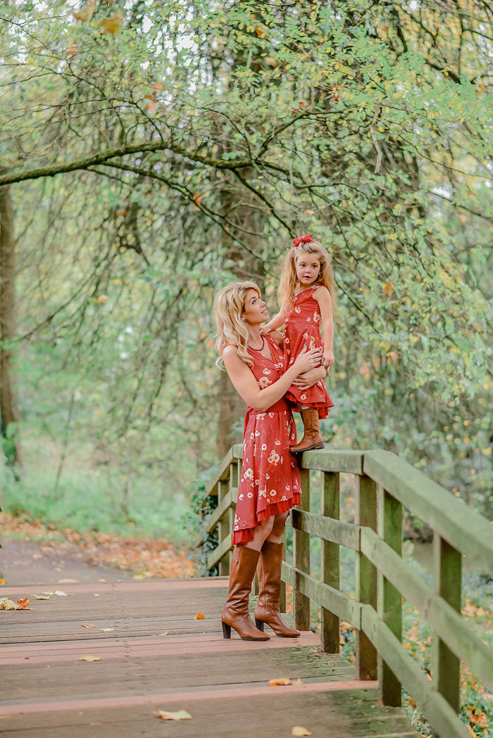 Twinning jurken moeder dochter kleding mini me- matching dresses mum & me by Just Like Mommy 'z