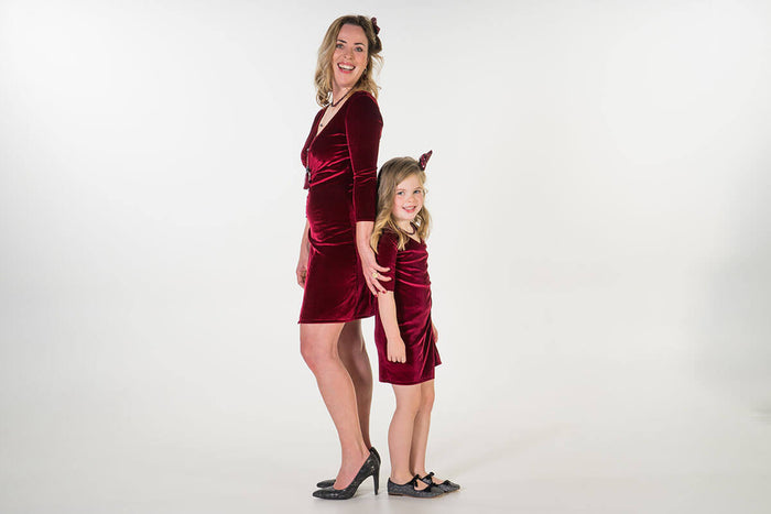 Moeder dochter matching kleding twinning jurken - feestjurken - Mother daughter matching dresses | Just Like Mommy'z | Christmas Holiday Collection - Kerst Collectie 
