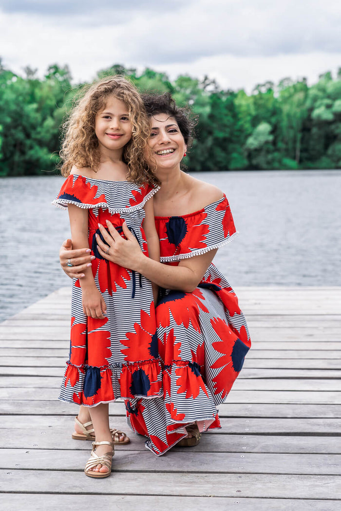 Pretty on the Beach twinning dress I Me - matching mom daughter outfits Just Like Mommy'z Pretty on the Beach twinning dress I Me - matching mom daughter outfits Just Like Mommy'z