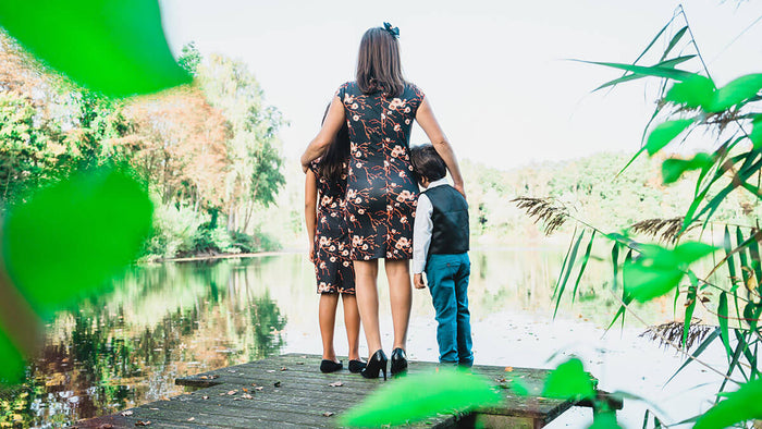 Moeder dochter zoon matching kleding twinning jurken feestjurken - mama & me mother daughter son outfits by Just Like Mommy'z